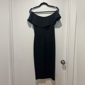 Extra small black off the shoulder zara dress